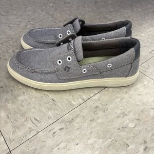 Sperry Men's Gray Boat Shoes, Men’s Sz 8. Look new.